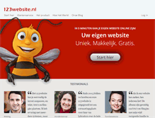Tablet Screenshot of 123website.nl