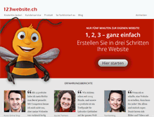 Tablet Screenshot of 123website.ch